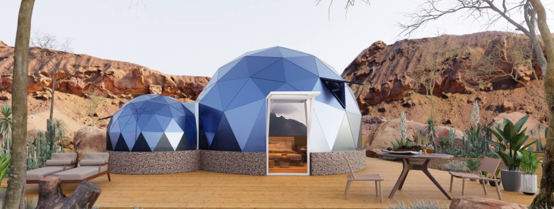 盂县球形智能光伏玻璃星空房